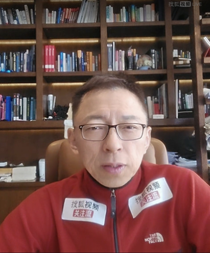 搜狐创始人张朝阳直播分享健康防护与英语知识